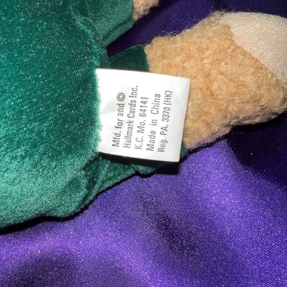 VTG📌Hallmark Christmas Kissing Mistletoe Teddy Bears Plush Animals Love & Kiss - Picture 11 of 14